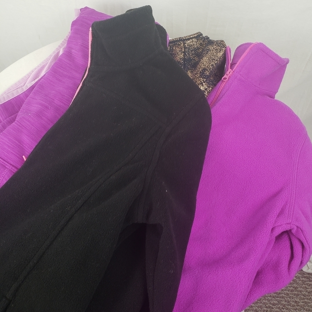 Lot of 4 Girl's Long Sleeve Sweatshirts Xersion,etc Sz 10-12